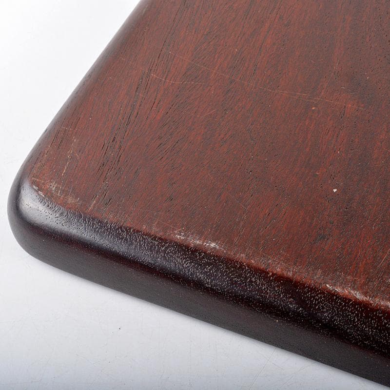 中国 唐木紫檀製 無垢刳り貫き 煎茶盆 香盆 V R5875