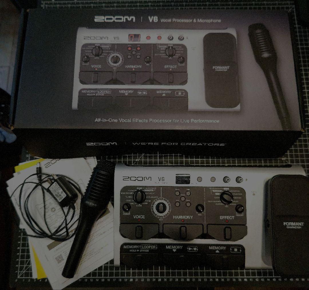ZOOM V6 + SGV-6 ボーカルエフェクター コンデンサーマイク