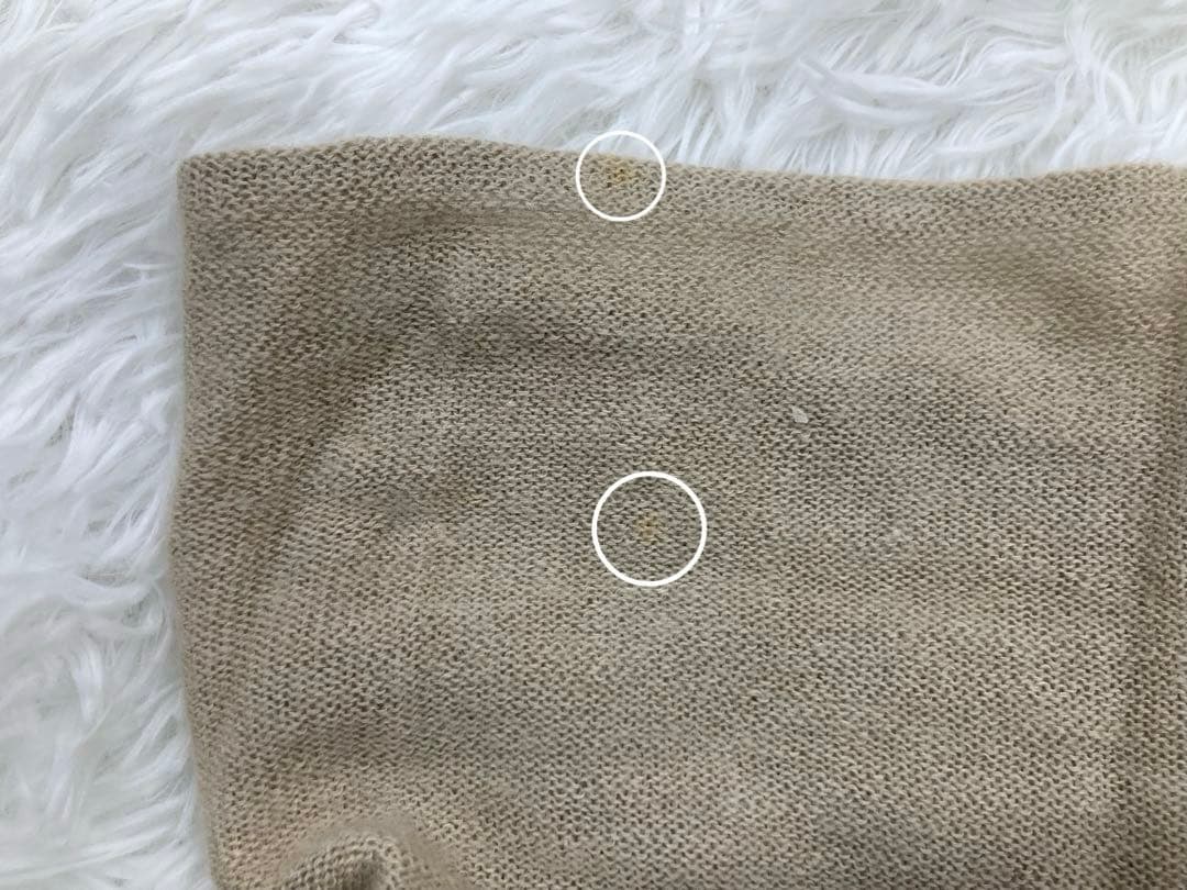 HERMES エルメス ハイネック ノースリーブ ベージュ レディース