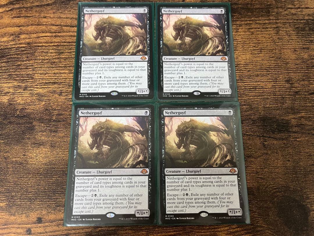 ネザーゴイフNethergoyf 英語版 4枚セット MTG ネザーゴイフ 英語 4枚 MTG ネザーゴイフ 英語 4枚 MTG