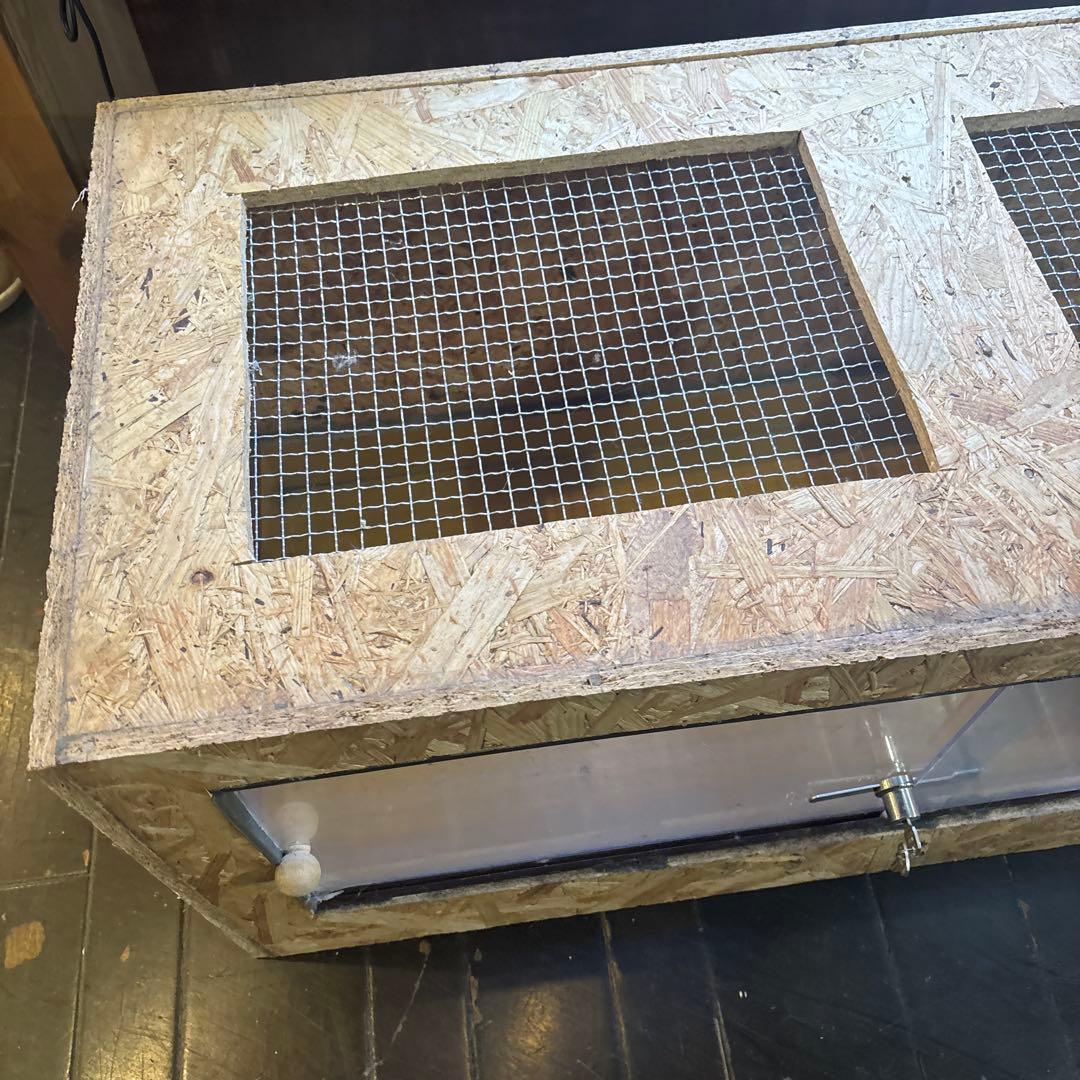 大型OSBボード飼育ケージ 爬虫類 リクガメ 鍵付き｜爬虫類ケージ 900×450×