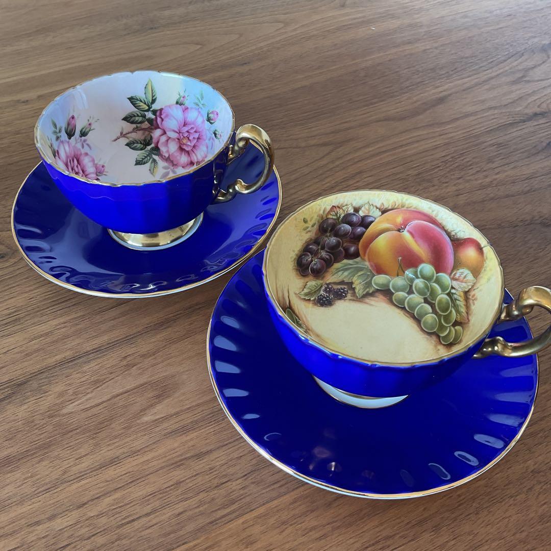 AYNSLEY エインズレイ オーチャードゴールド カップ＆ソーサー2客