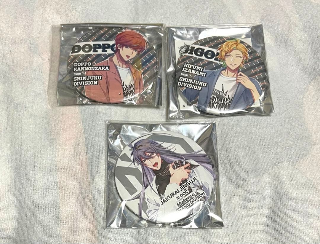 ヒプノシスマイク ヒプマイ 缶バッジ BASE 6th 寂雷 独歩 一二三