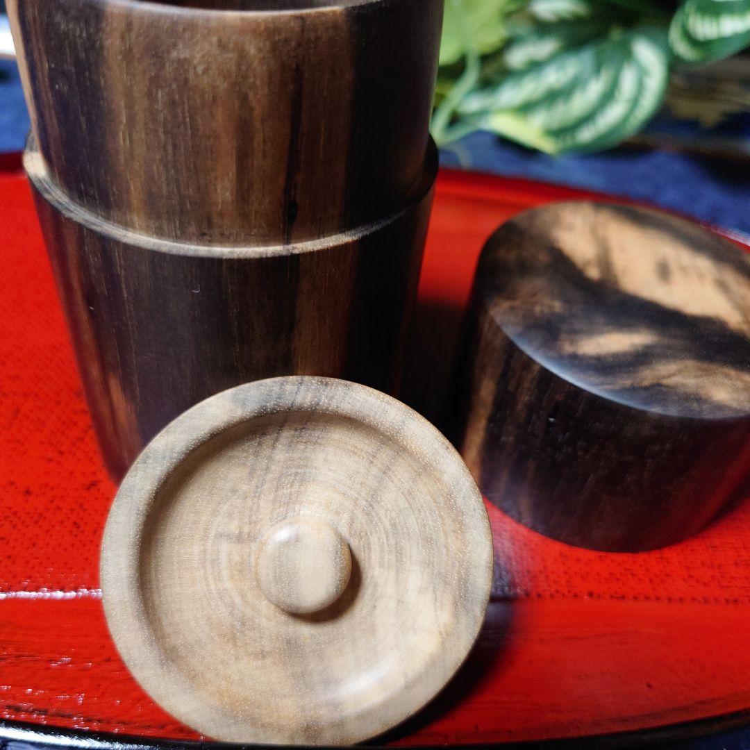 黒柿 茶筒 総黒柿 - globallogi.co.jp 日本