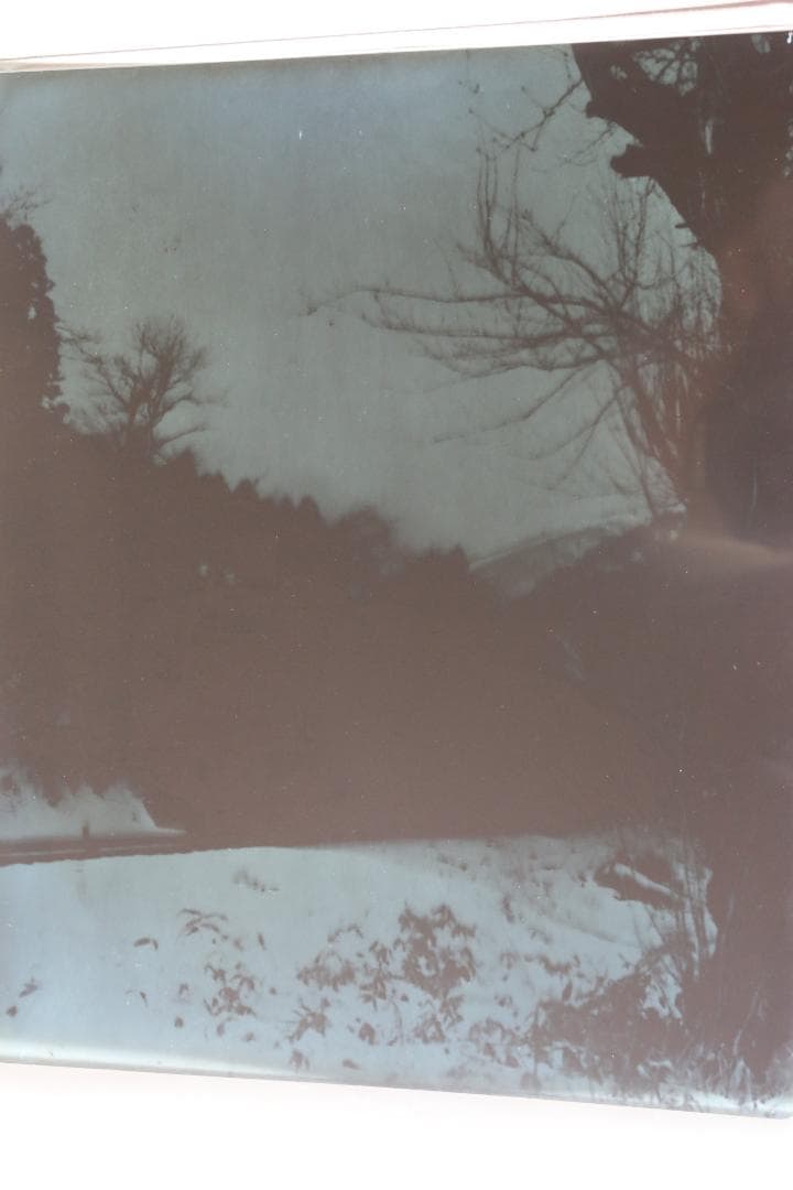 工業X線用四ツ切サイズフィルムを利用した蒸気機関車の