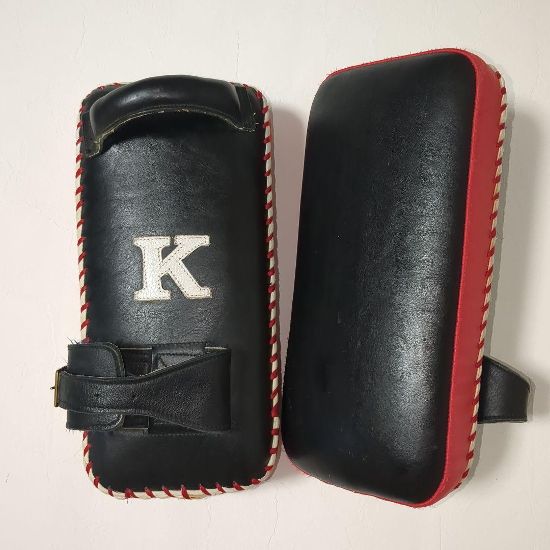 希少　Kレザー製キックミット 1本ベルト　美品　プロ仕様 希少 Kレザー製キックミット 1本ベルト 美品 プロ仕様 希少 Kレザー製