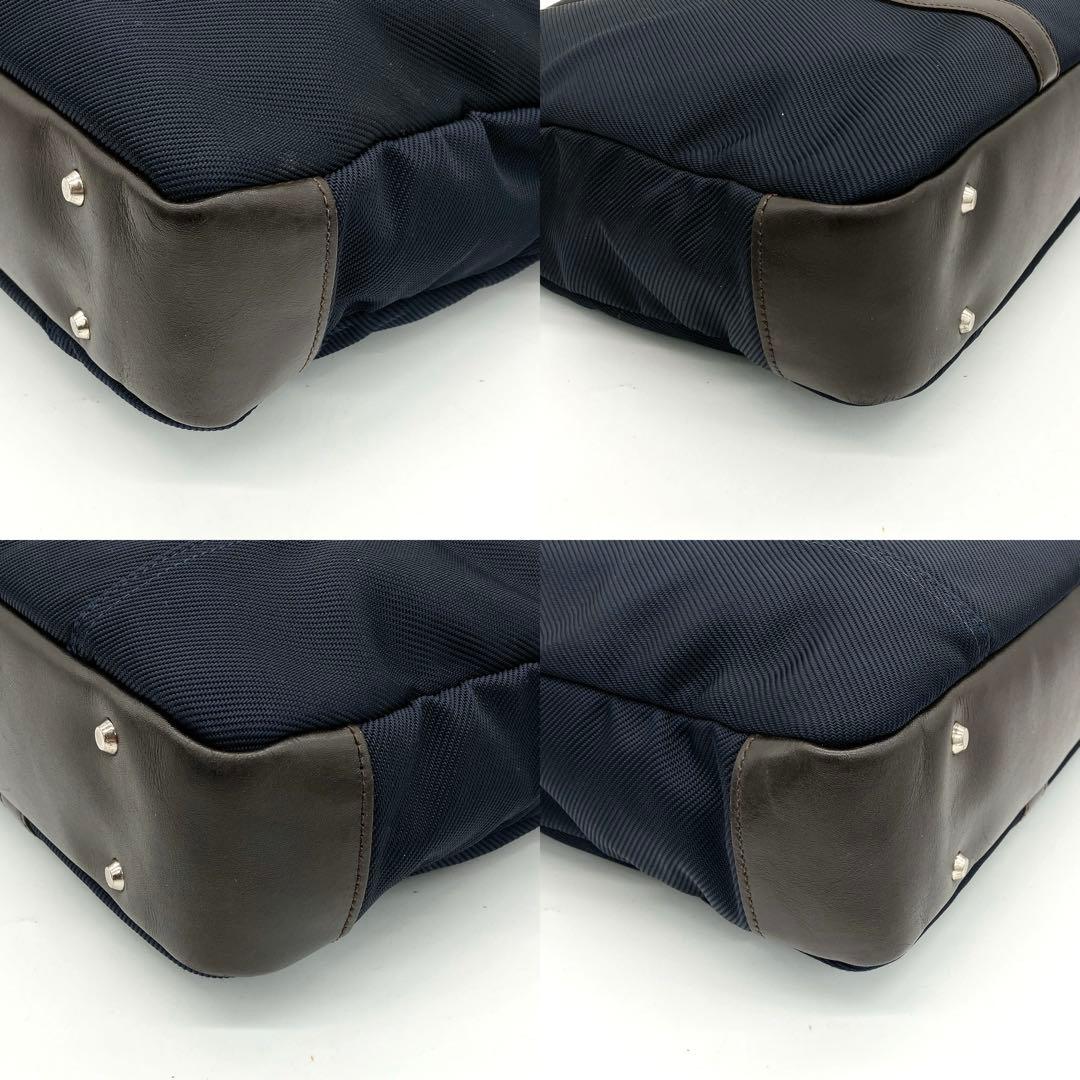 【BURBERRY BLACK LABEL】ビジネスバッグ　紺色　キャリーオン