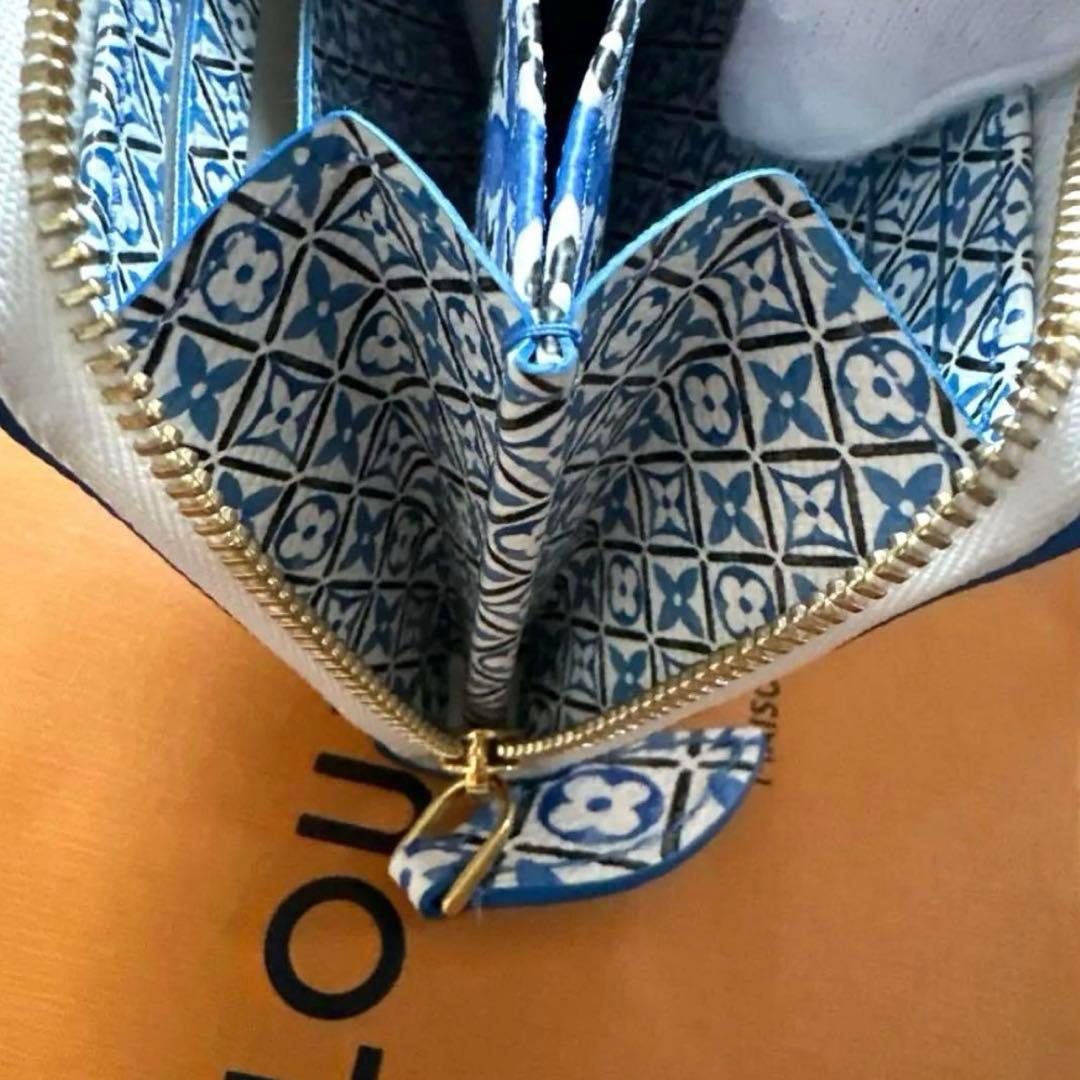 Louis Vuitton ジッピー・パース／バイザプール ブルーホワイト