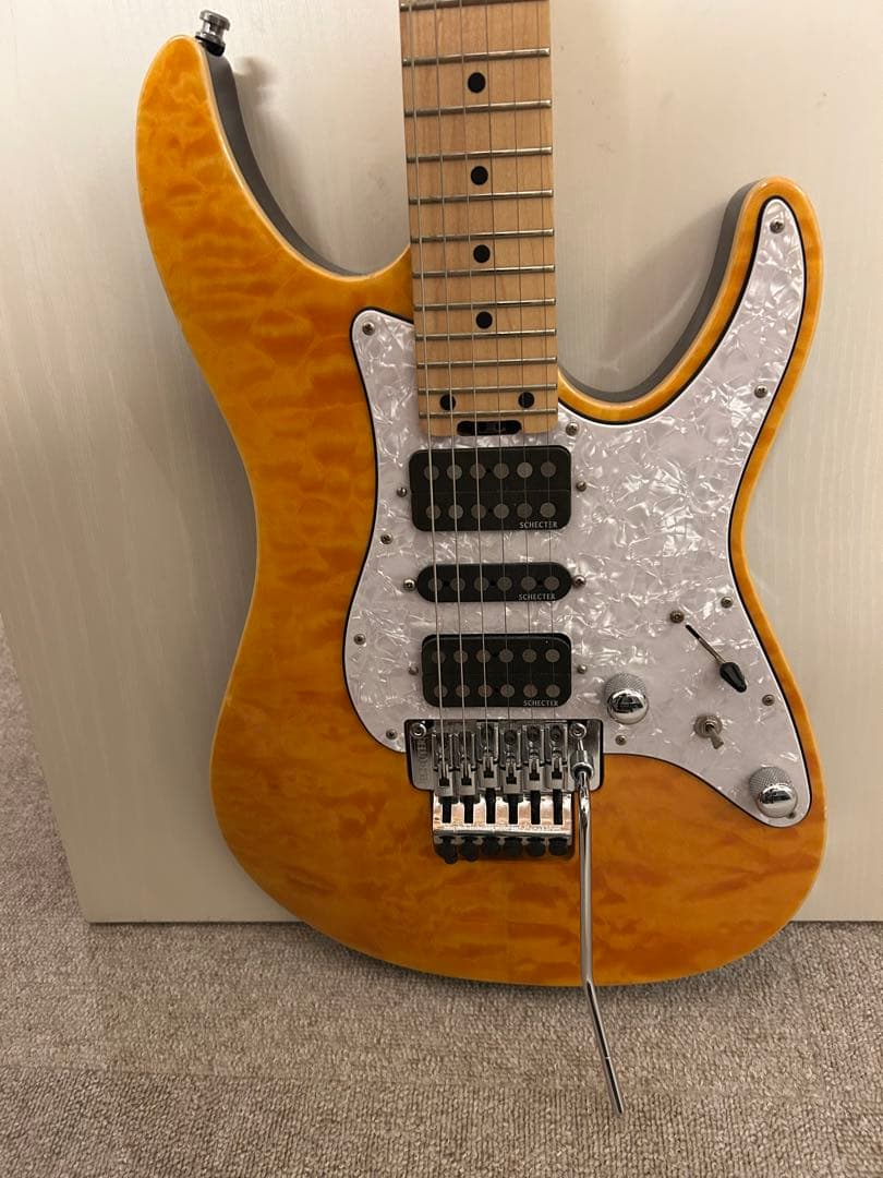 Schecter エレキギター オレンジ