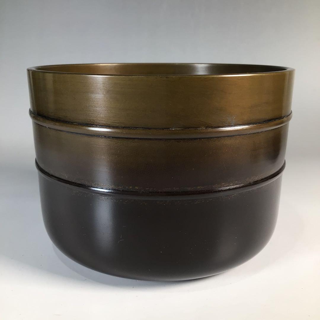 Ｎ８４１　皆具　『角田秀峰造』『唐銅』『水指　建水　蓋置　杓立』　共箱　茶道具