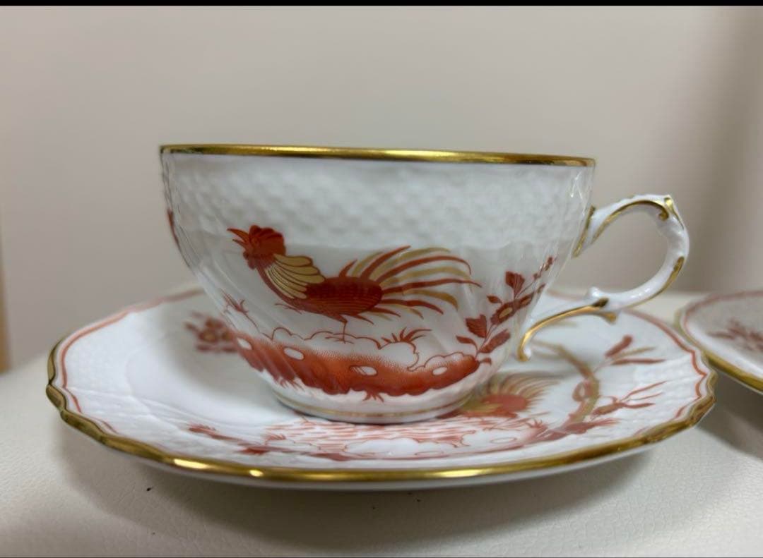 未使用近極美品　リチャードジノリ レット コック カップ&ソーサー