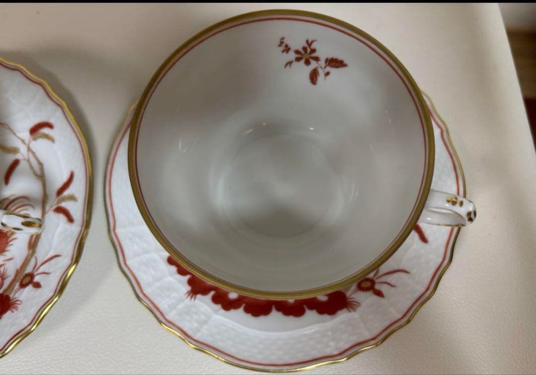 未使用近極美品　リチャードジノリ レット コック カップ&ソーサー