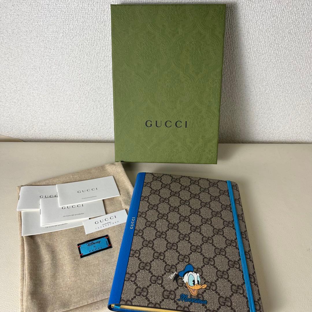 2点セット 新品未使用 GUCCI ノート 鉛筆 ディズニー ドナルドダック