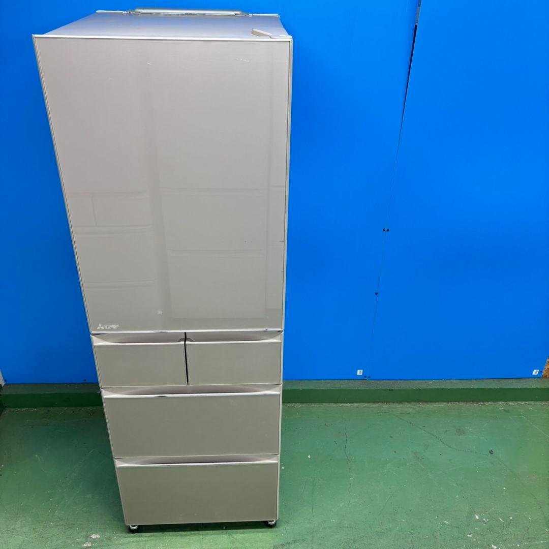 522 三菱 大型冷蔵庫 400L強 小型 家庭用 自動製氷 右開き 5ドア