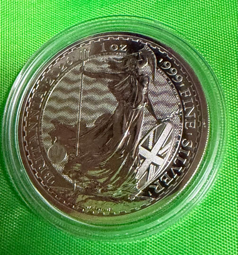 ブリタニア銀貨 2026年 1オンス 999純銀 保証書付きクリアケース付き