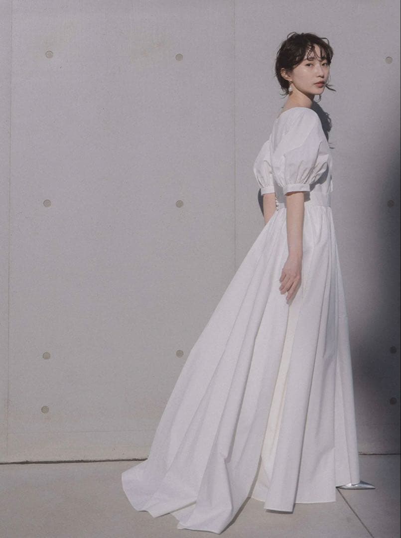 Kaene タフタカシュクールドレス ウェディングドレス　前撮り　パーティー