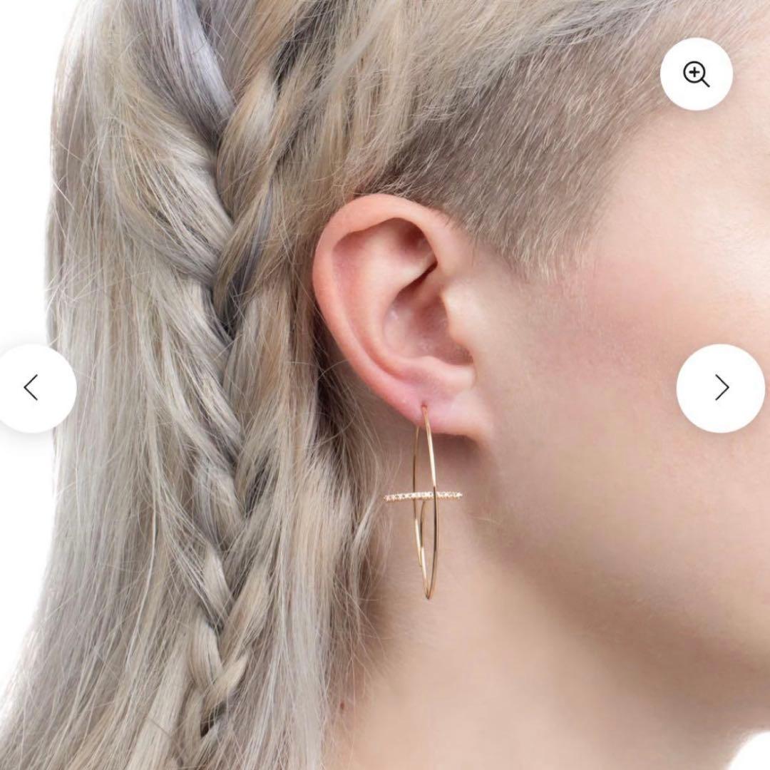 【Hirotaka】ダイヤモンドフローティングピアス★M GOSSAMER ダイヤモンド フローティングピアス M サイズ