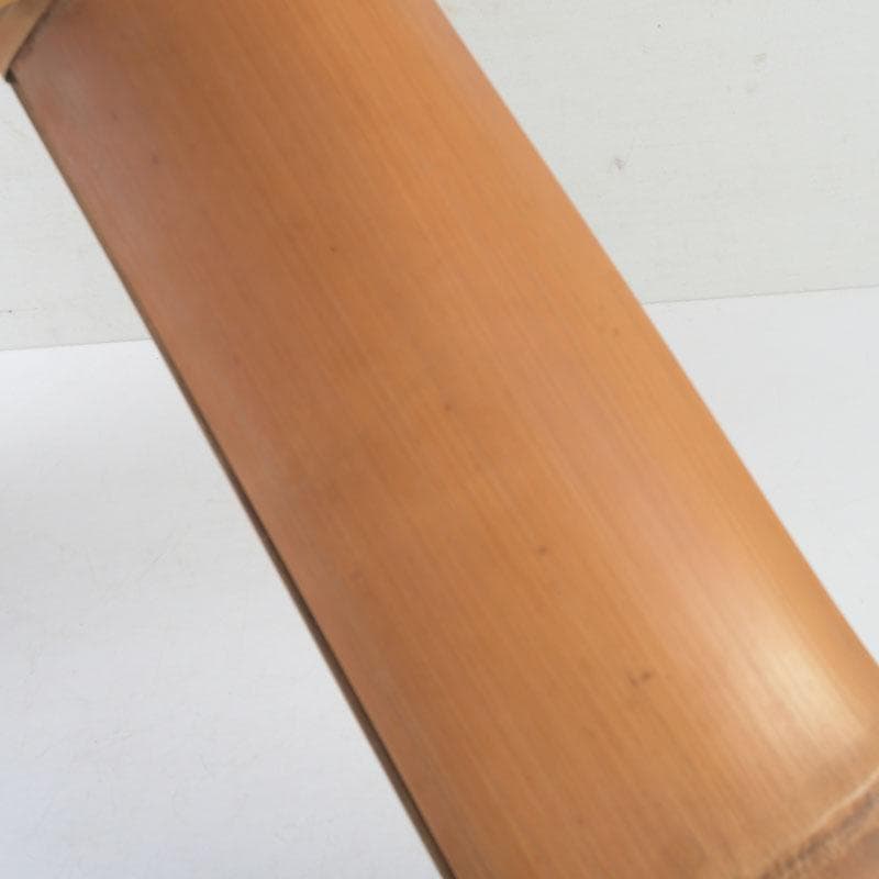 茶道具　石山旭波作　巾広長篭　花入　花篭　共箱　V　9719