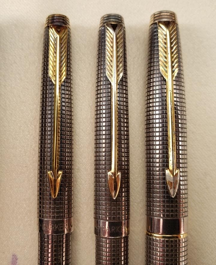 PARKER　75　スターリングシルバー　ボールペン他3本セット　中古品