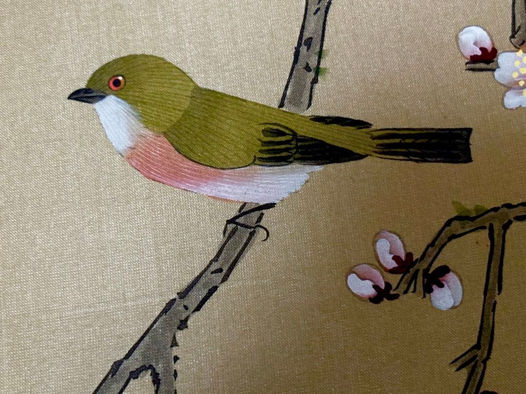 中国清代画家（王时敏画伯）の肉筆模写作品轴と肉筆花鳥画（5