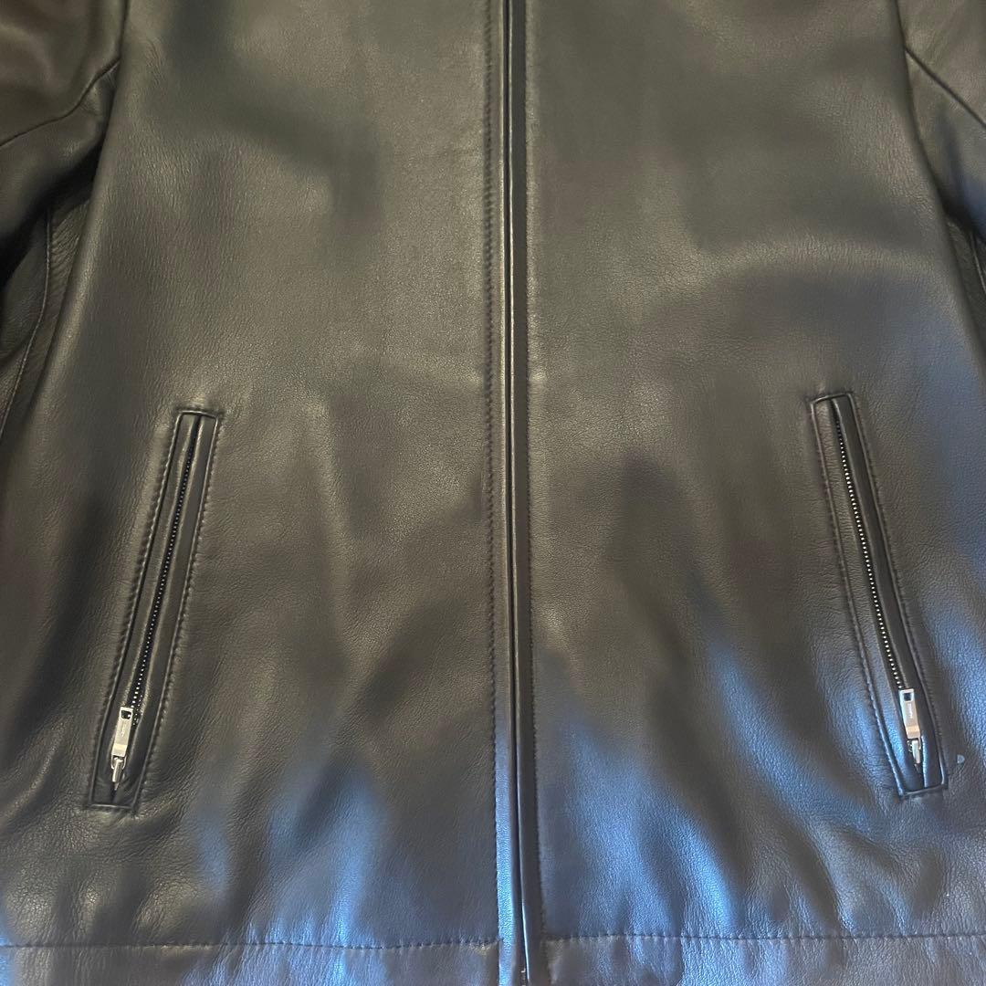 Montosh London ブラック シングルライダースジャケット 38の通販はau