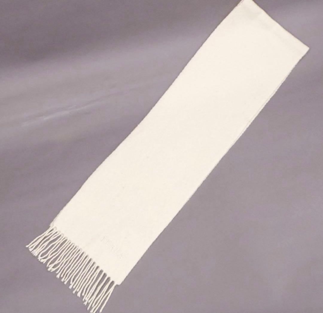 H4966-152◾️フルラ カシミア100% フリンジマフラー - メルカリ