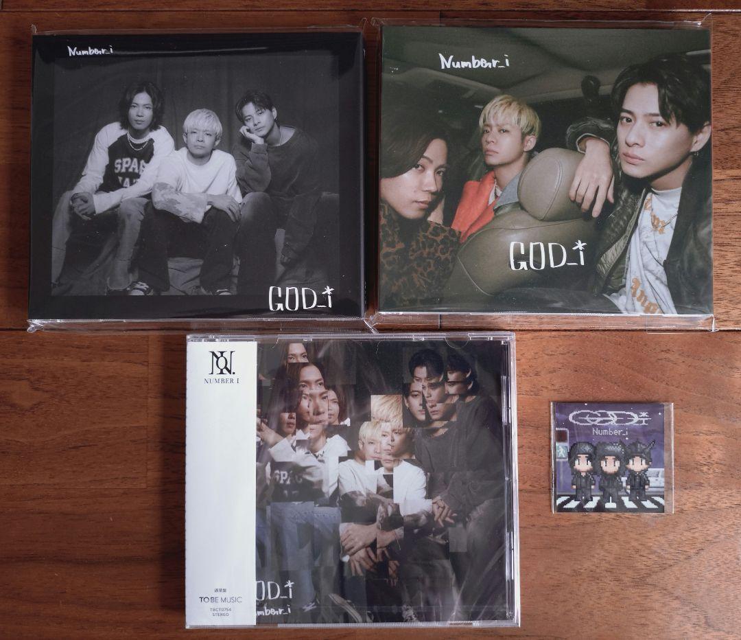 Number_i ナンバーアイ　GOD_i ３枚　フィギュア ３体
