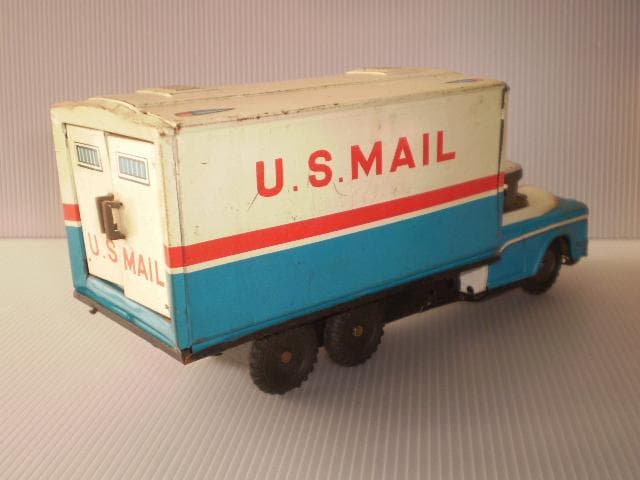 アメリカビンテージ ブリキ ミニカー US MAIL 。JunkCars。