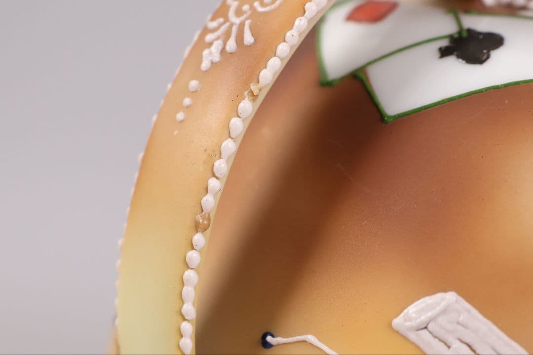 CM322】オールドノリタケ トランプ スリーハンドル 葉巻入れ 蓋物 盛上