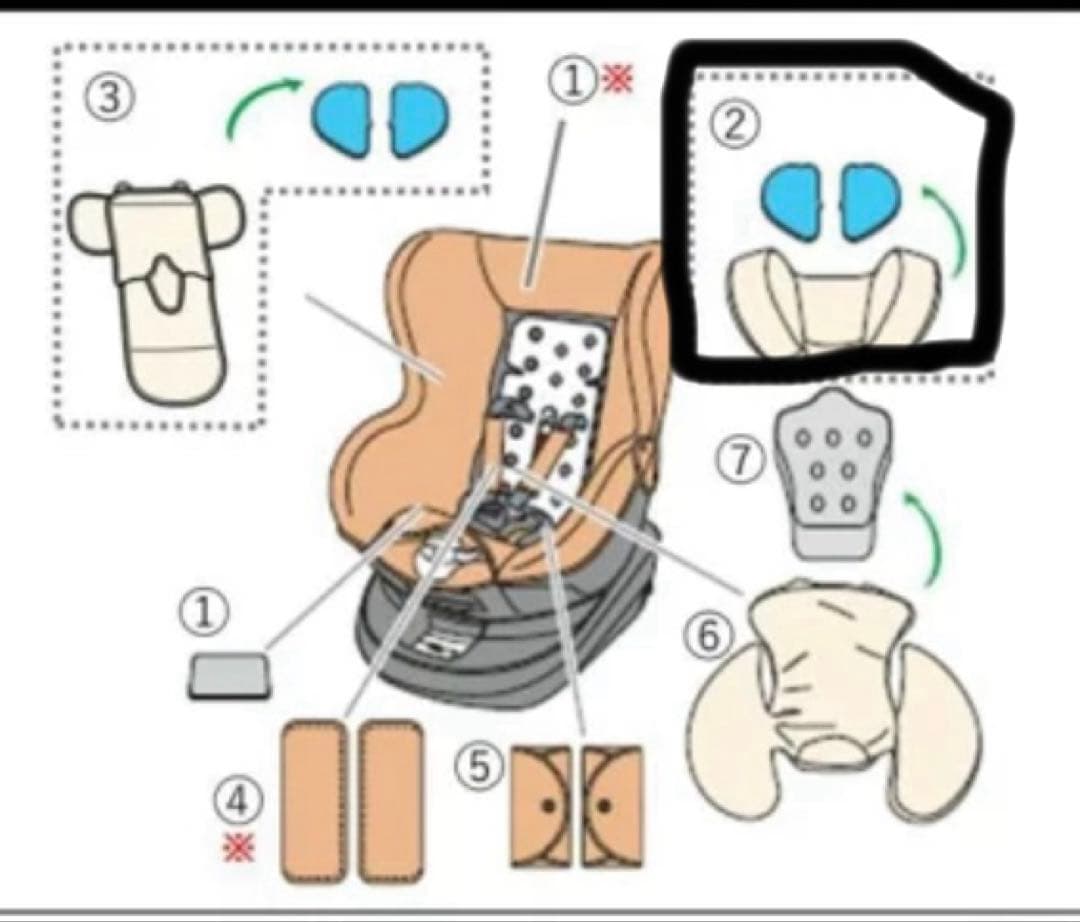 エールべべ・クルット6iグランス ブラウン チャイルドシート
