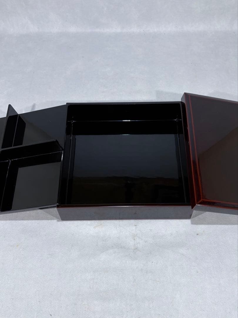 ②輪島塗　光栄堂作　松花堂　五客　美品　共箱　茶道　懐石　送料込