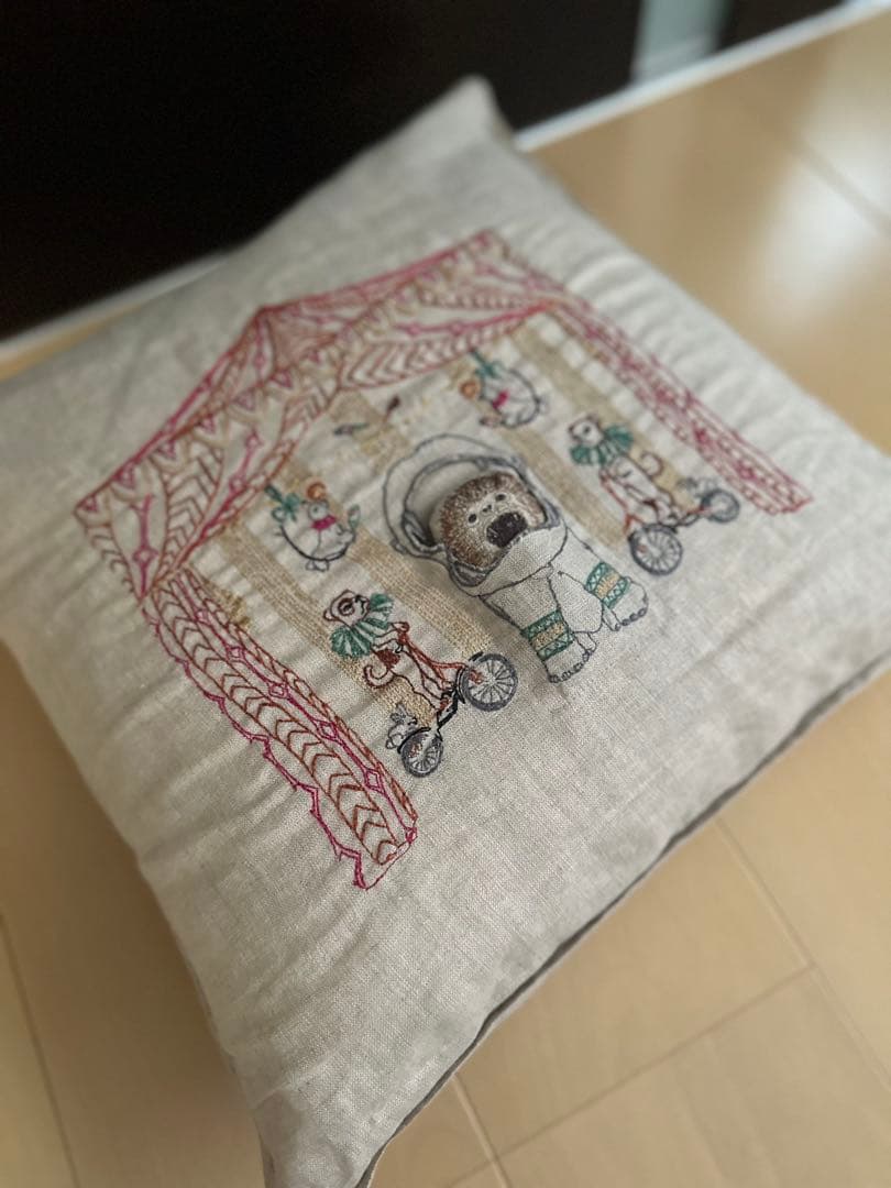 CORAL&TUSK コーラル&タスク　サーカスデザイン リネンクッションカバー