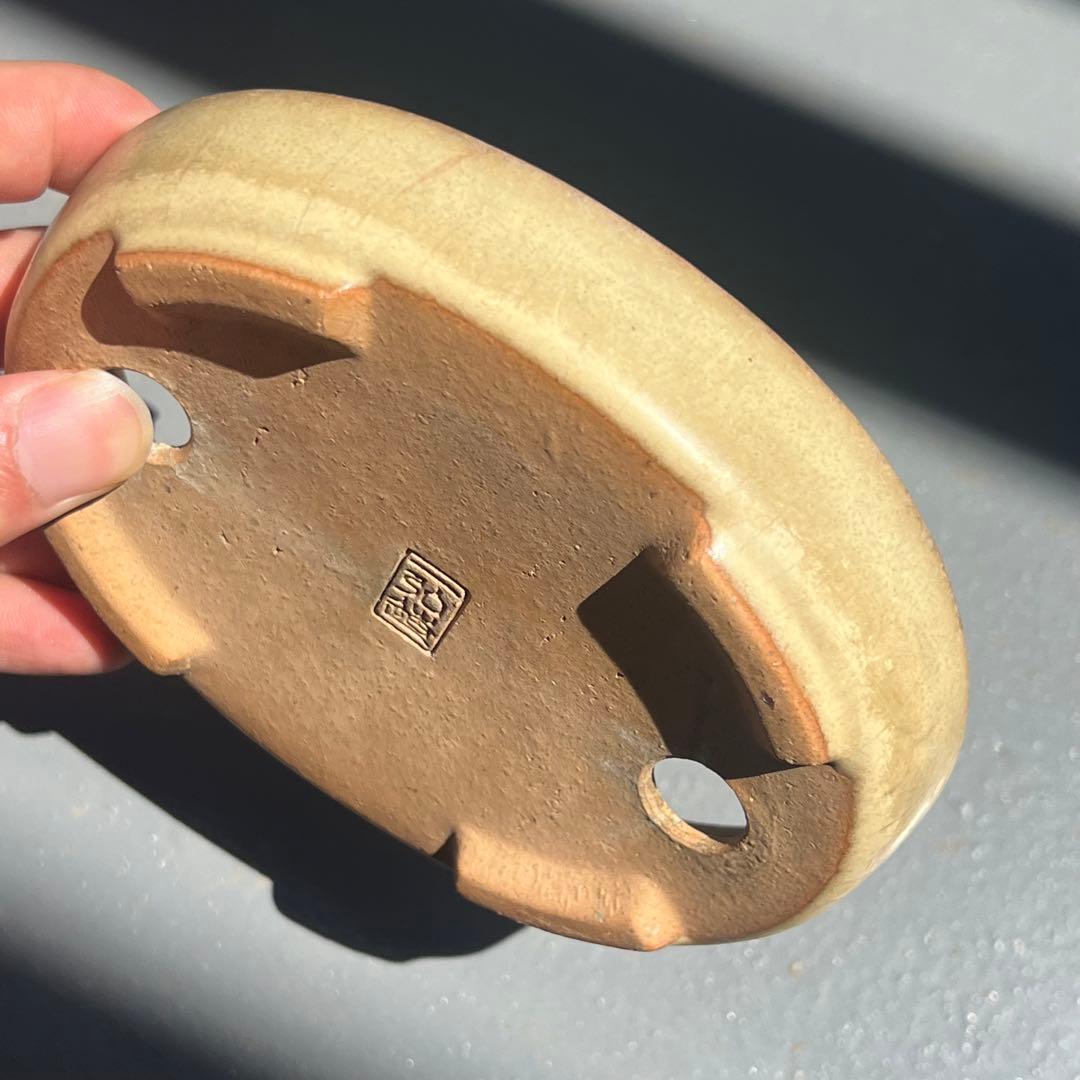 古伊万里 色絵高台鉢 高さ13cm e1315 古伊万里 色絵 鉢 うさぎ 兎 二重