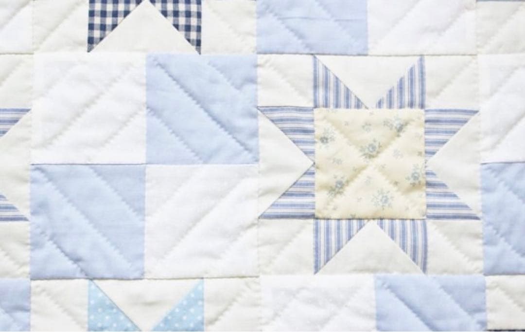 べアーズポー 【ブルー＆ホワイトのキルト】 作成キット