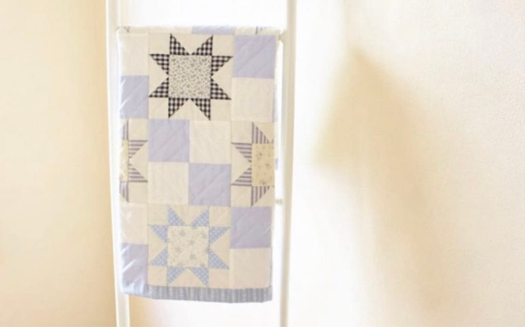 べアーズポー 【ブルー＆ホワイトのキルト】 作成キット