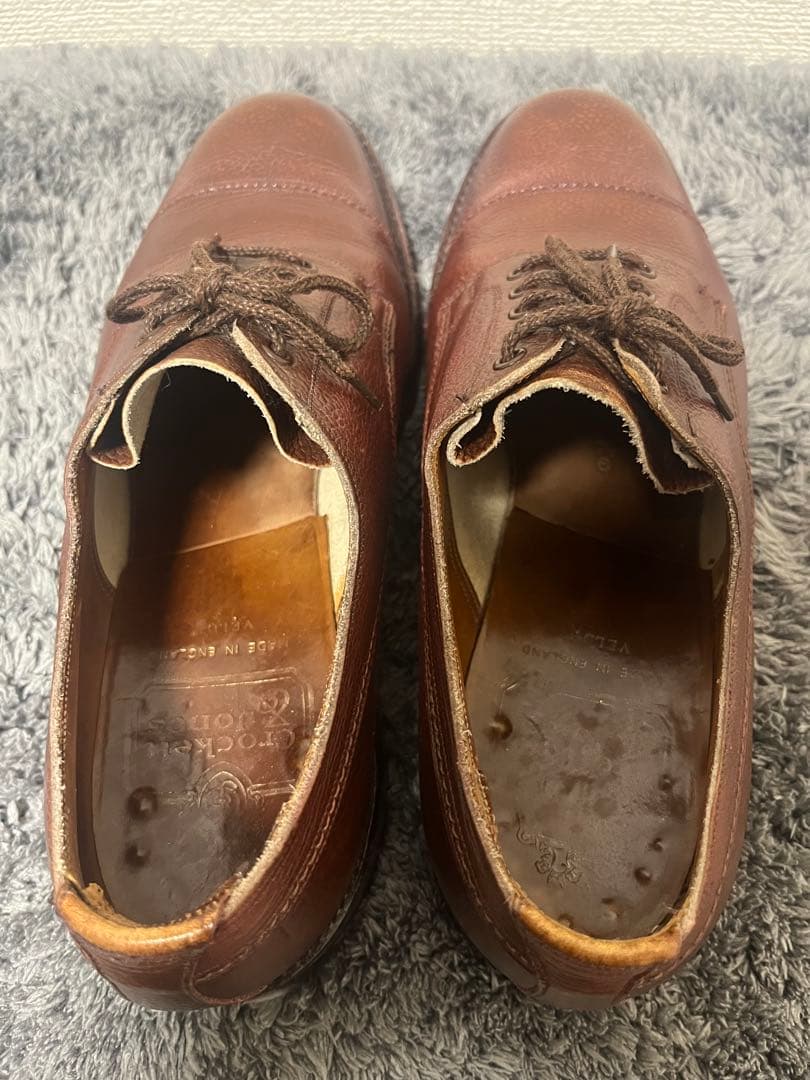 ケンゴン？ CROCKETT&JONES ブラウンレザーシューズ　UK7 1/2