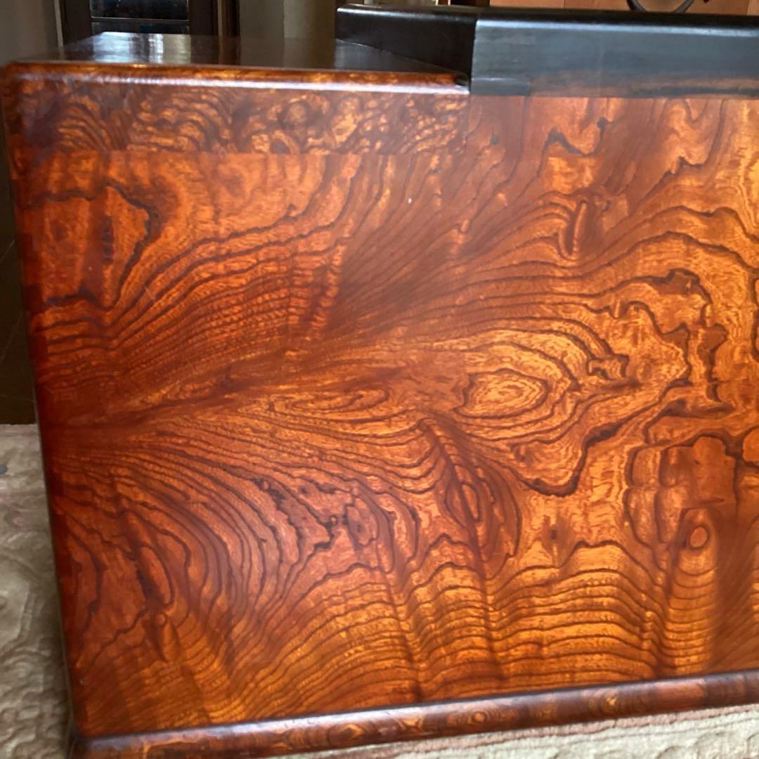 江戸火鉢 長火鉢 関東火鉢 欅 玉杢 銘木 （特注五徳付） - メルカリ