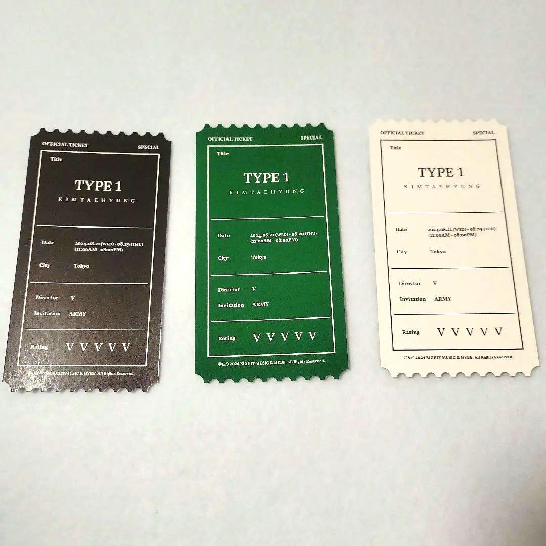 BTS V TYPE1 展示会 東京 ランダムフォトチケット テテ テヒョン