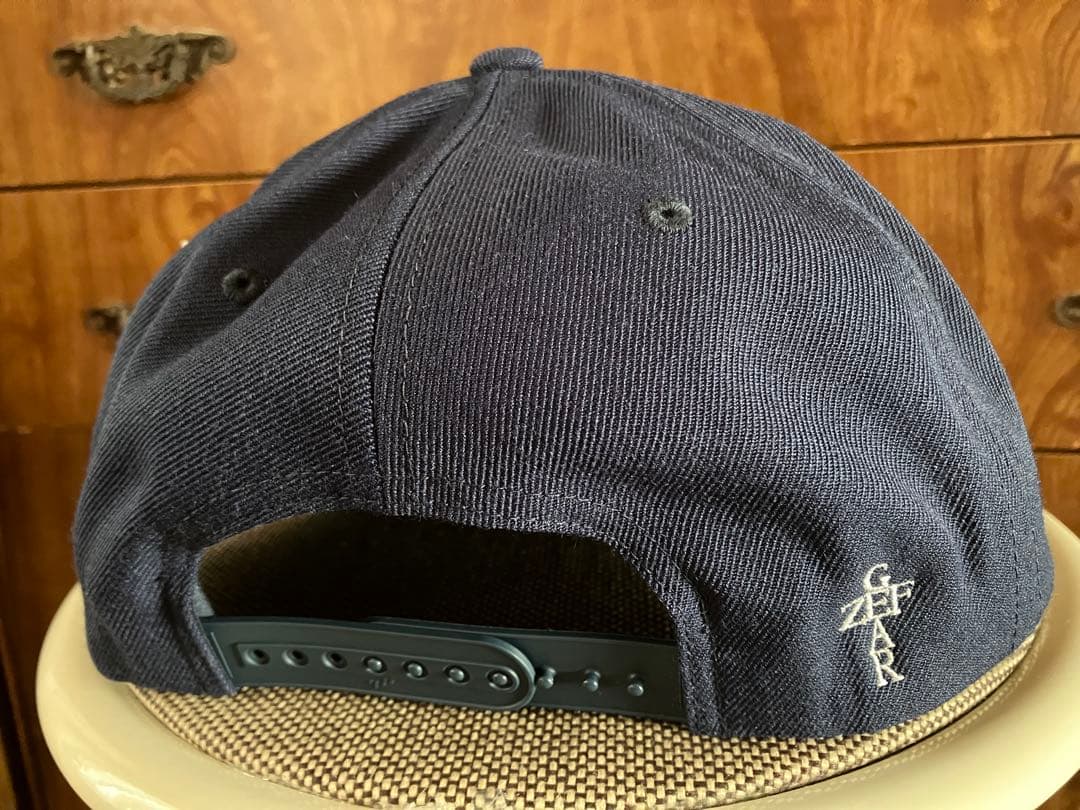 The BONEZ N Logo Flat Visor Cap Navy /The *The
