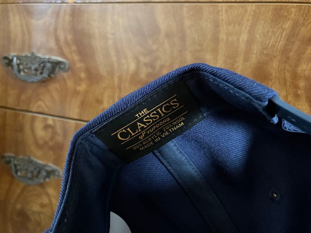 The BONEZ N Logo Flat Visor Cap Navy /The *The