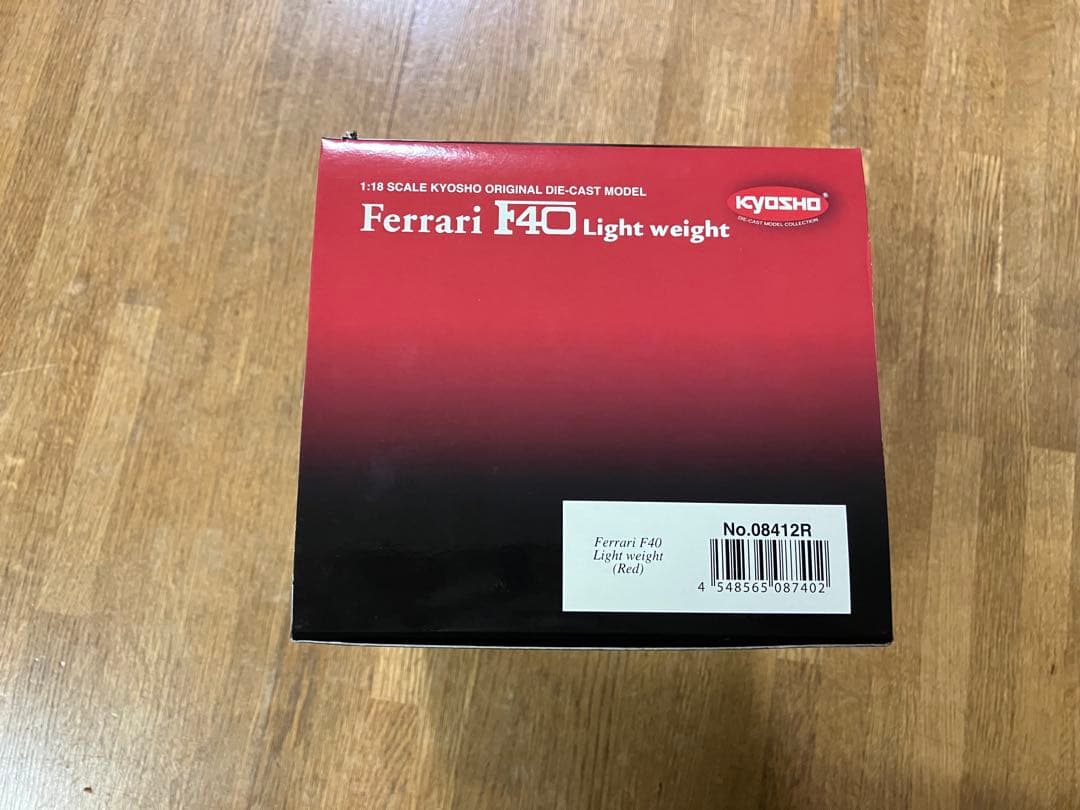 未開封 1/18 京商 フェラーリF40 Light weight レッド