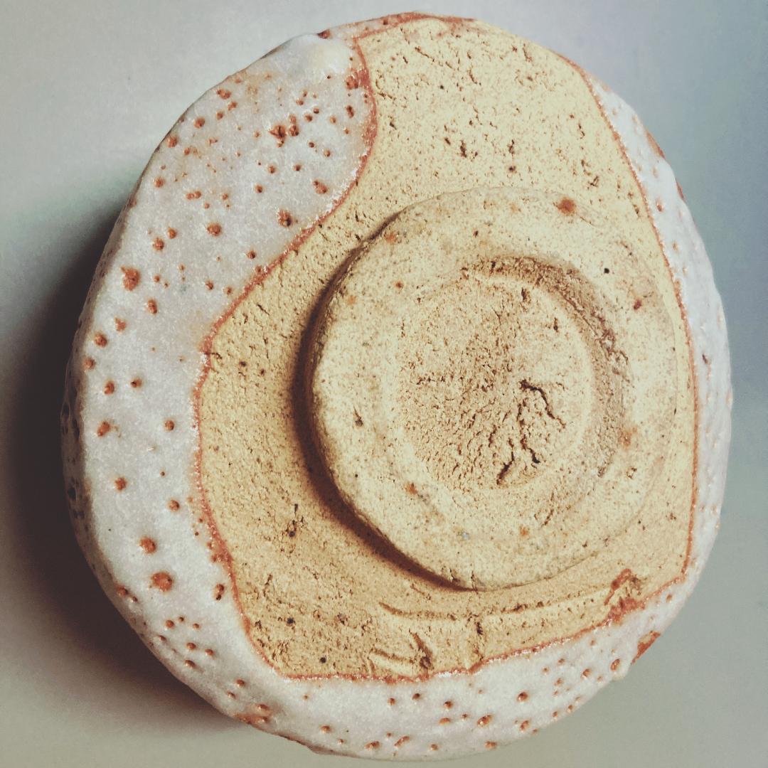 値下げ】 奥磯太覚 志野 茶碗 【真正保証】 工芸品 【値下げ】 奥磯太覚