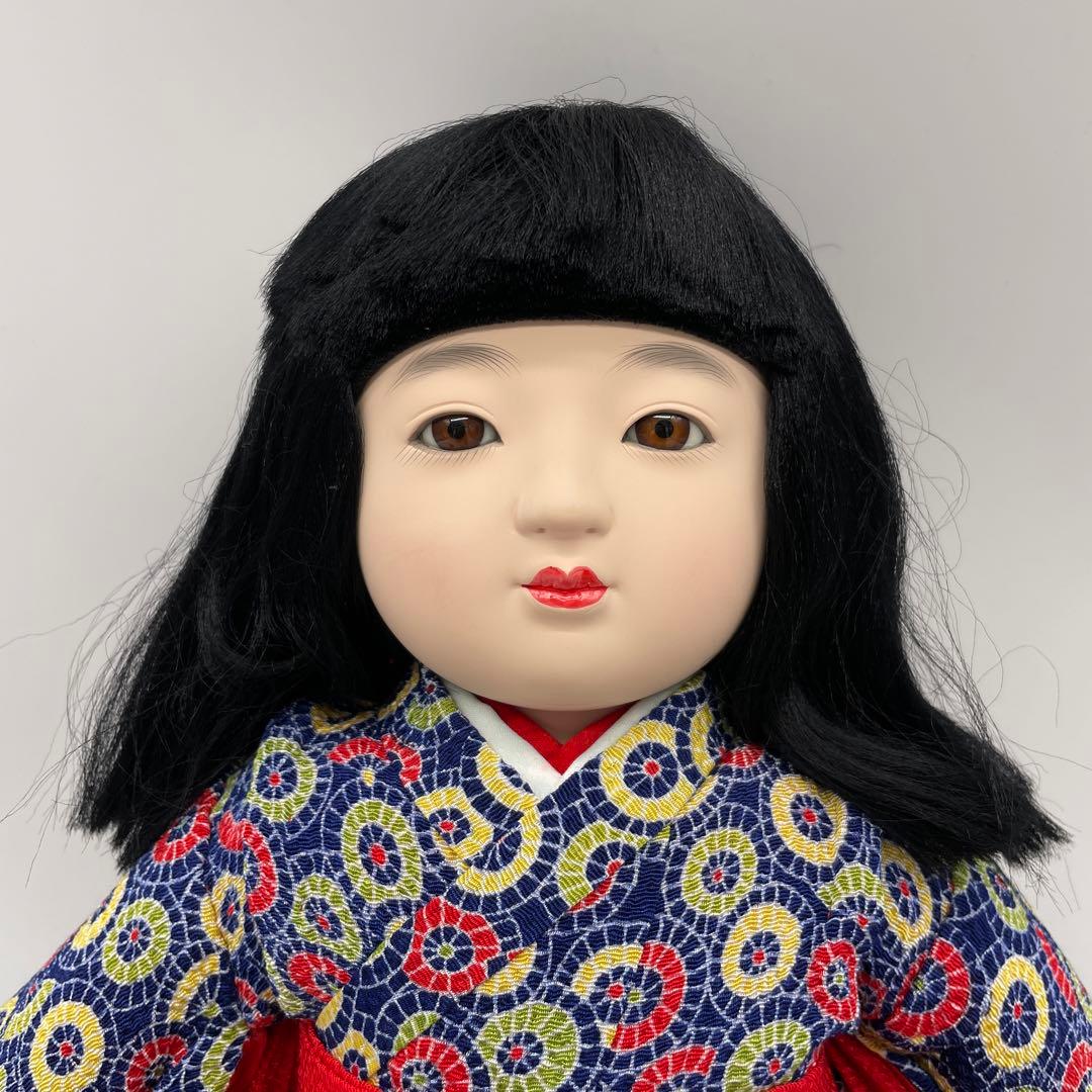 美品座り市松人形小出松寿作