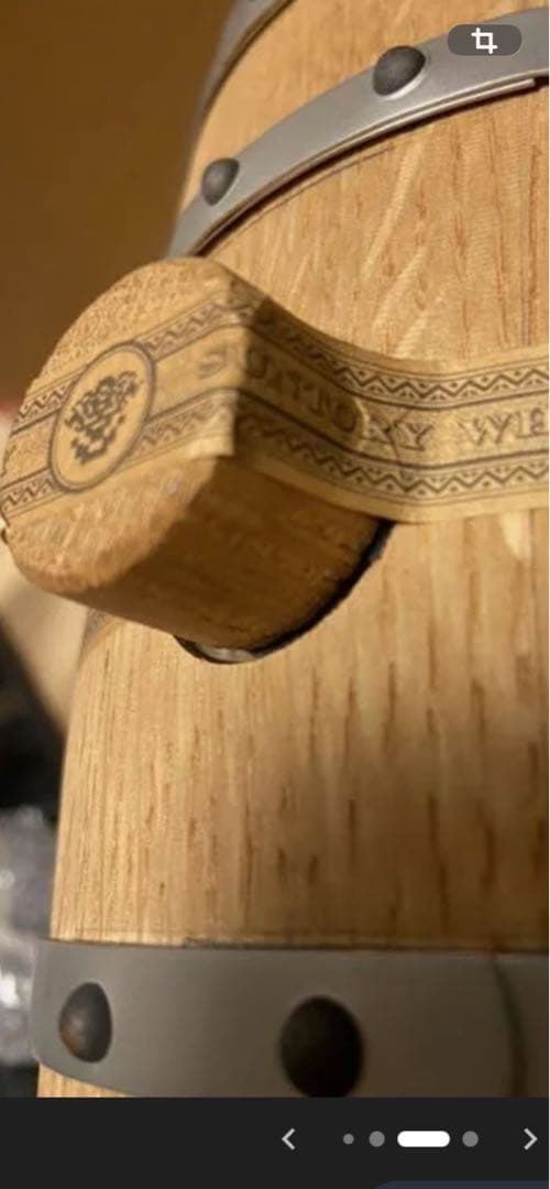 サントリー山崎12年ピュアモルトウイスキー樽1000ml台座付き(希少品)