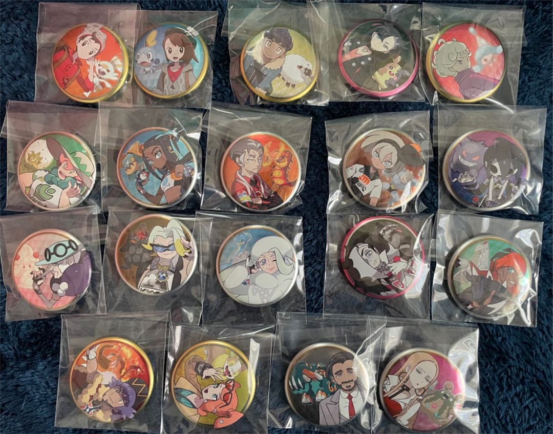 ポケモン 缶バッジコレクション ガラル地方編 全19種 ガラル地方を代表