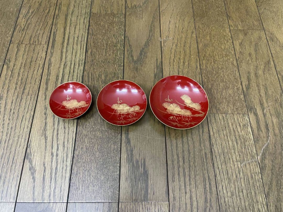 お正月用お屠蘇器セット　漆器　茶器セット　天然木　うるし塗装