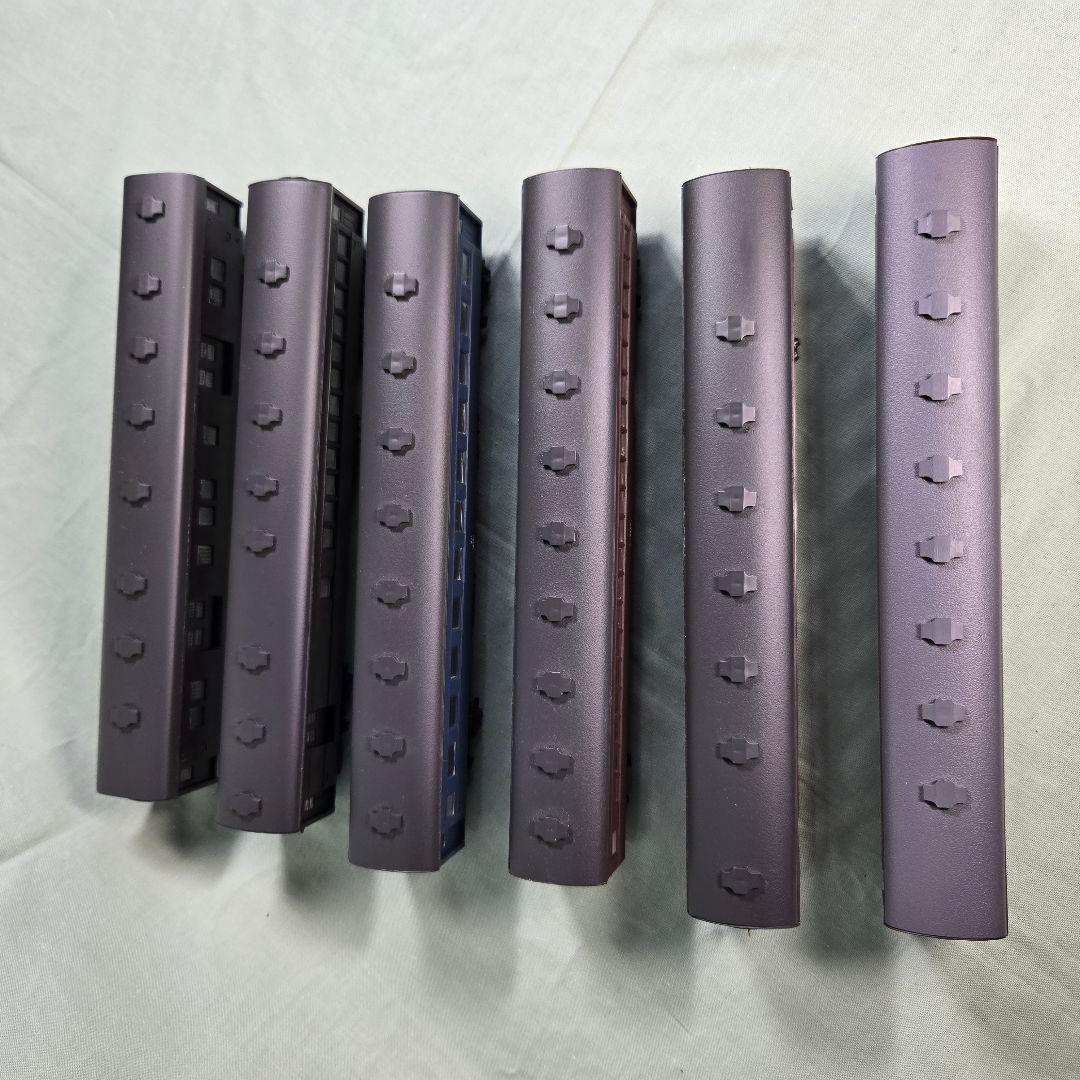 HOプラスチック製客車6両(Aセット)。ジャンク品。