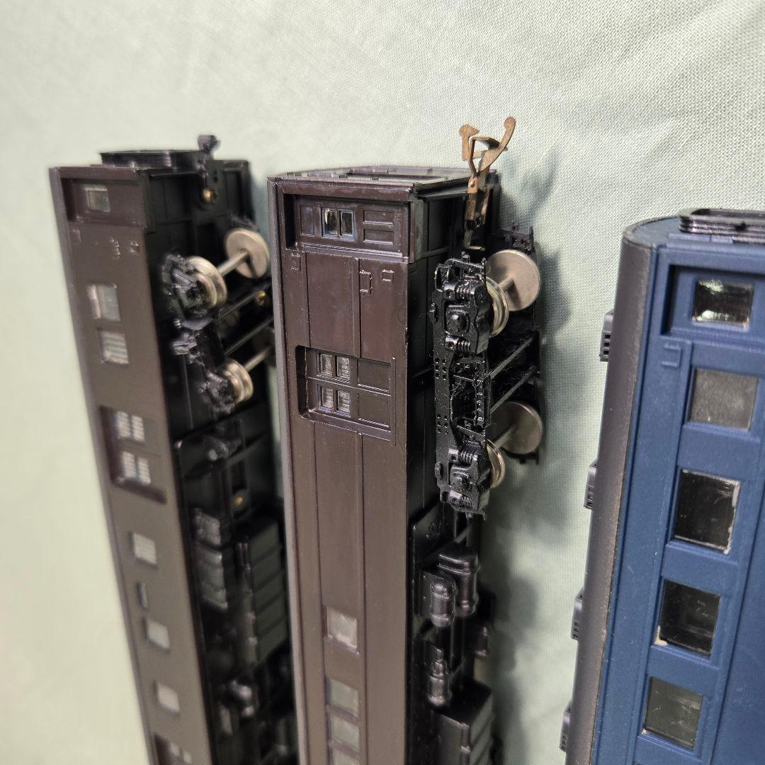 HOプラスチック製客車6両(Aセット)。ジャンク品。