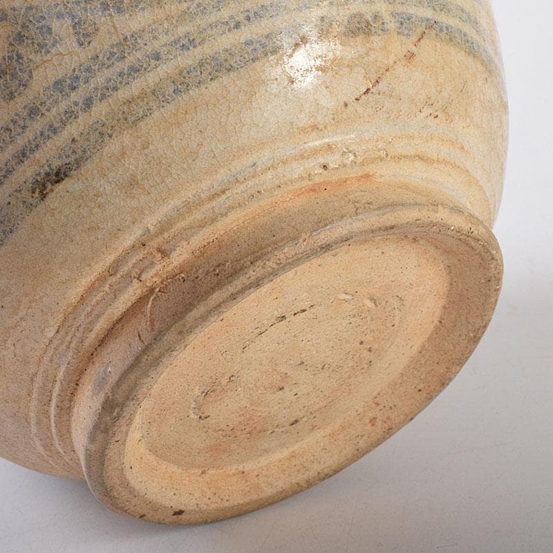 タイ古陶磁　スンコロク　宋胡録　蓋物　三彩亭　硲伊之助極め箱　M　R7936