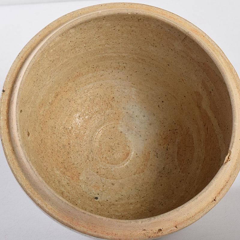 タイ古陶磁　スンコロク　宋胡録　蓋物　三彩亭　硲伊之助極め箱　M　R7936